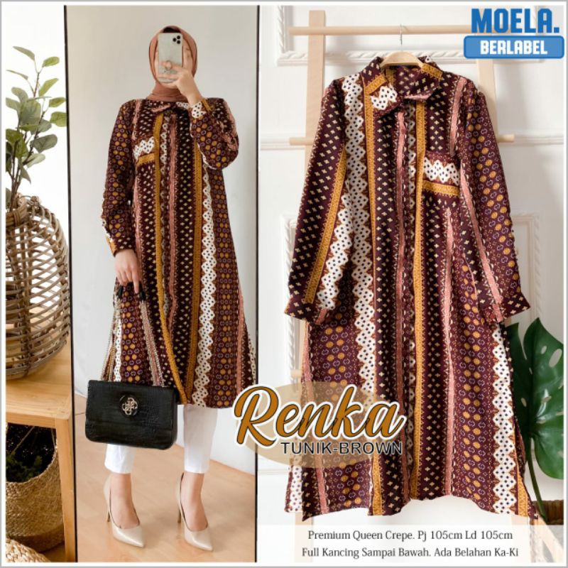 renka tunik motif etnik tribal by Moela