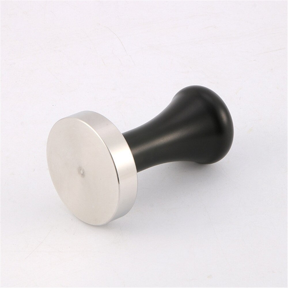 Tamper Kopi Espresso Flat Stainless Steel 58 mm - FST370 - Black