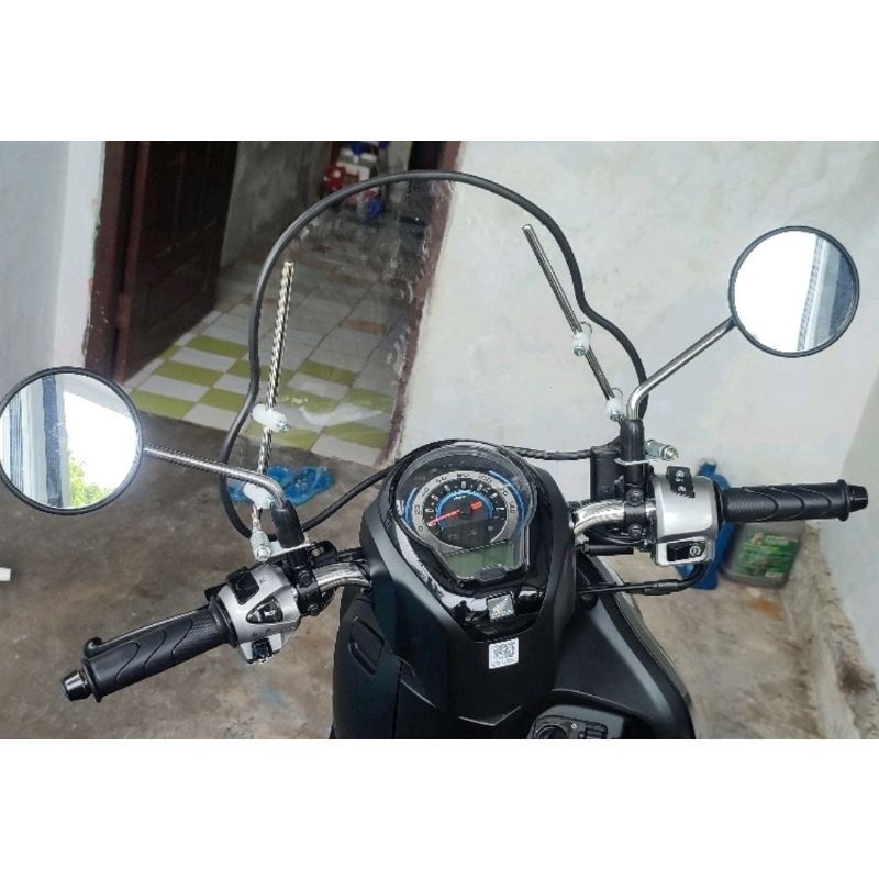 Tameng windshield universal winsil penahan angin sepeda motor universal