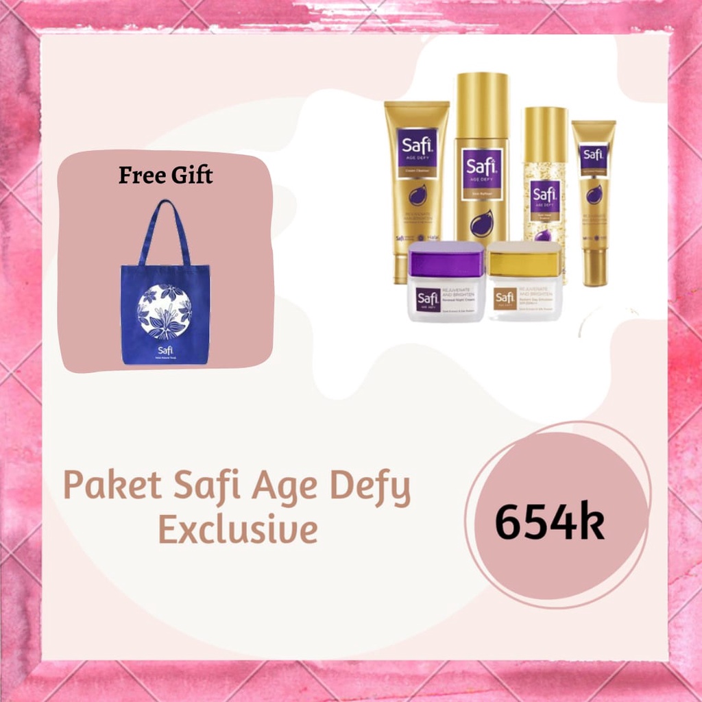 Paket Safi Age Defy Komplit/Safi Age Defy Series