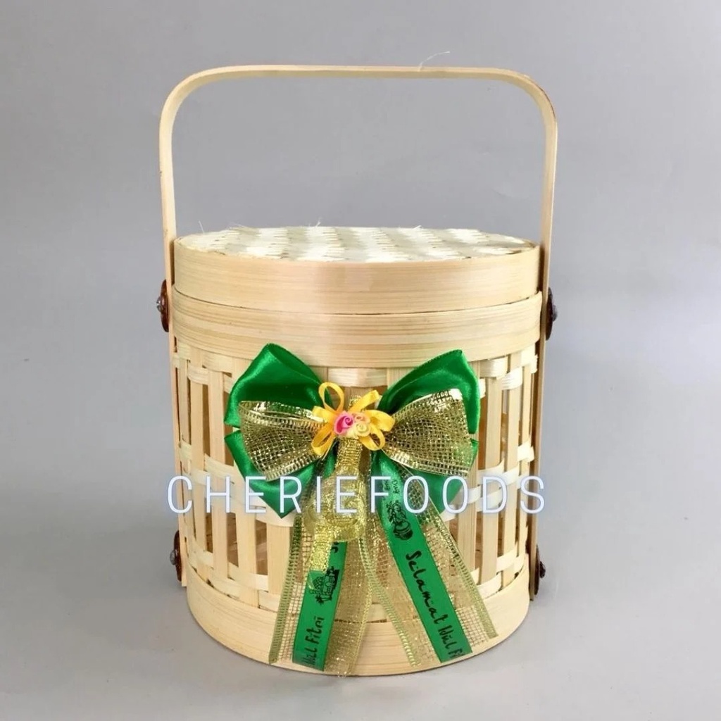 

Hampers Bambu Lebaran / Anyaman rantang 2 Toples