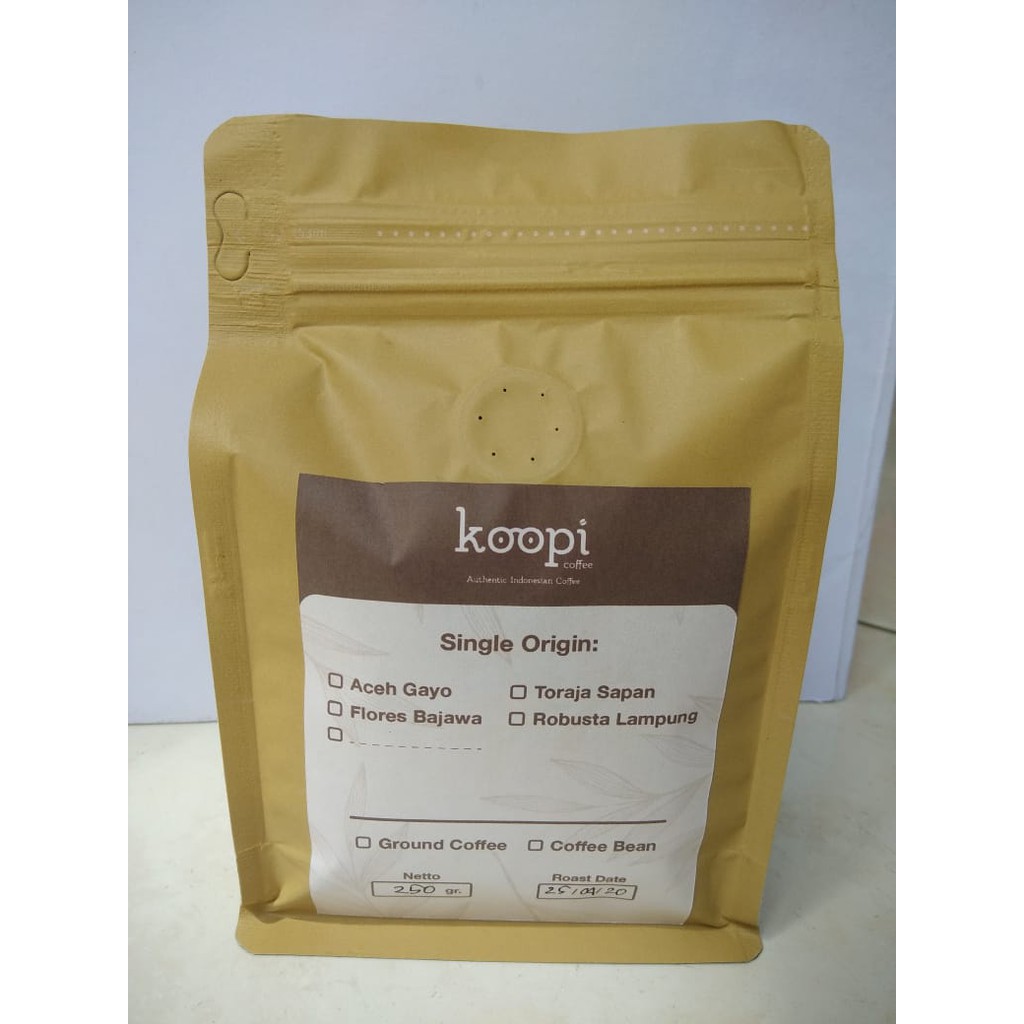 

Koopi Coffee Arabika Toraja 250gr. - Arabica Spesialty Coffee