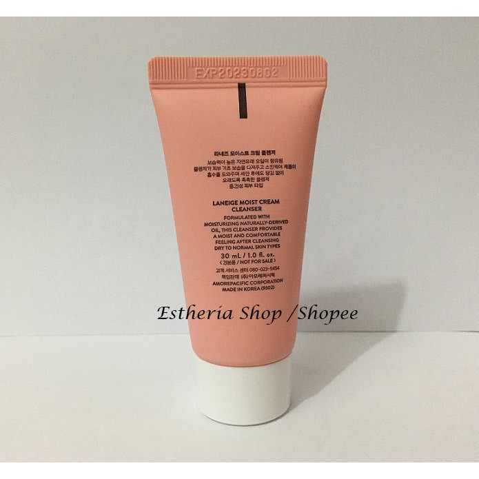 cara pakai laneige moist cream cleanser