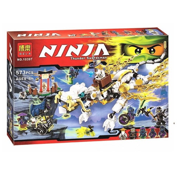 Lego Kw Ninjago Master Wu White Dragon Bela 10397