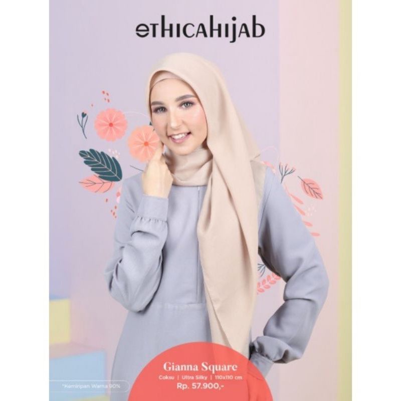 HIJAB SEGIEMPAT VOAL || ETHICA SQUARE