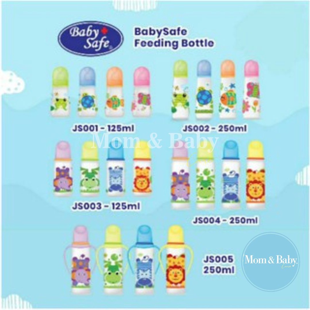 BABY SAFE Baby Bottle JS 001 002 003 004 005 125 mL 250 mL | botol dot minum susu bayi n