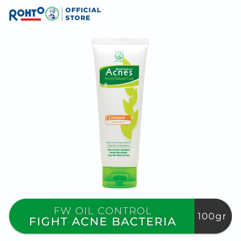 Acnes Natural Care Face Wash Oil Control 100gr - ACNES OIL CONTROL FACIAL WASH 100GR