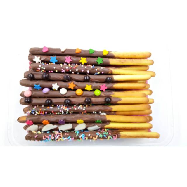 

25 pcs | Fancy Chocostick | Biskuit Stik Coklat Mewah | 25 pcs/toples