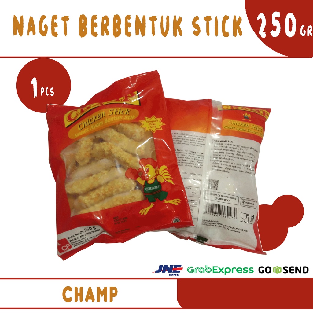 

Champ Chicken Nugget Stick 250gr