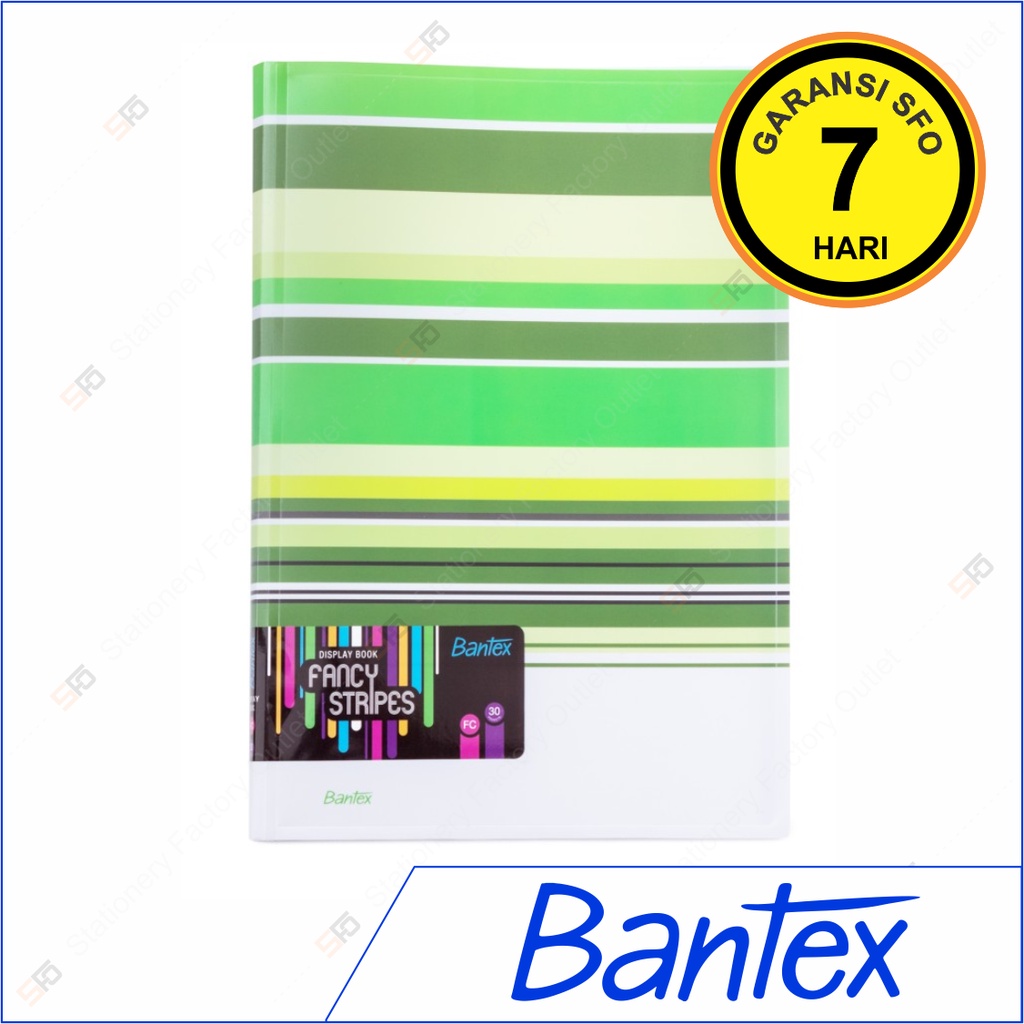 

Clear Holder F4 Bantex isi 30 - Fancy Stripes Display Book 3197