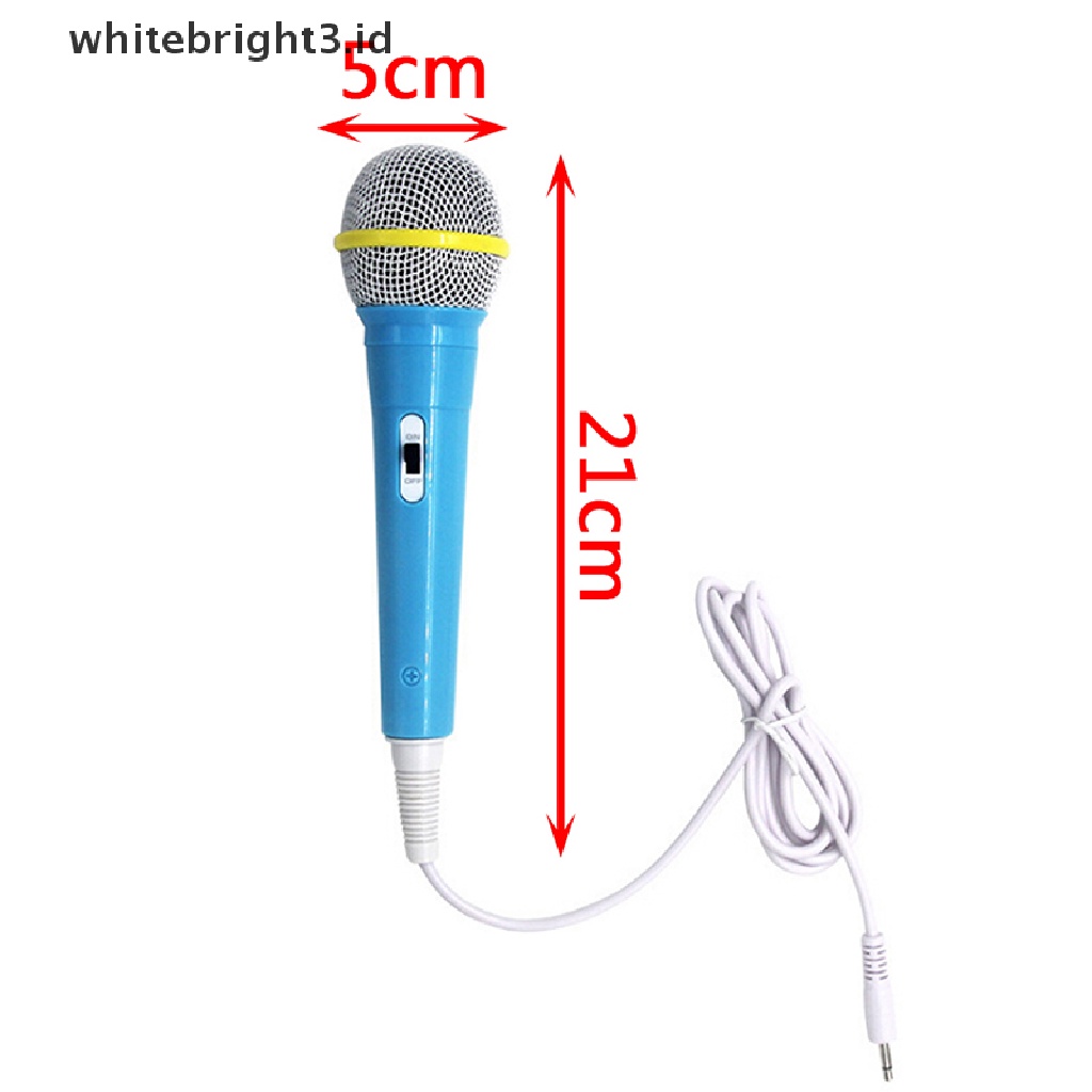 (whitebright3.id) 1pc Mainan Mesin Video Musik Boneka Dengan Microphone Untuk Edukasi Dini Anak