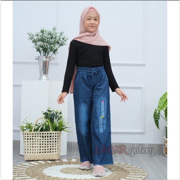 KULOT JEANS ANAK PEREMPUAN / JEANS ANAK / CELANA ANAK USIA 5 - 7 tahun