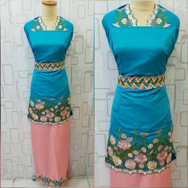 Bahan Baju Kurung dan Koko Couple Bordiran Bukittinggi