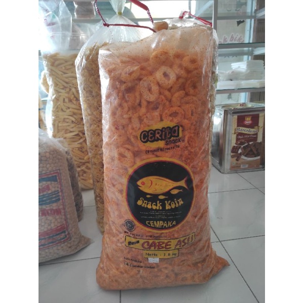 

1 kg kerupuk koin / koin pedas / ring pedas