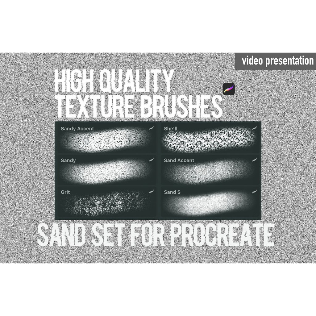 Procreate Brush - Sand Texture Set for Procreate