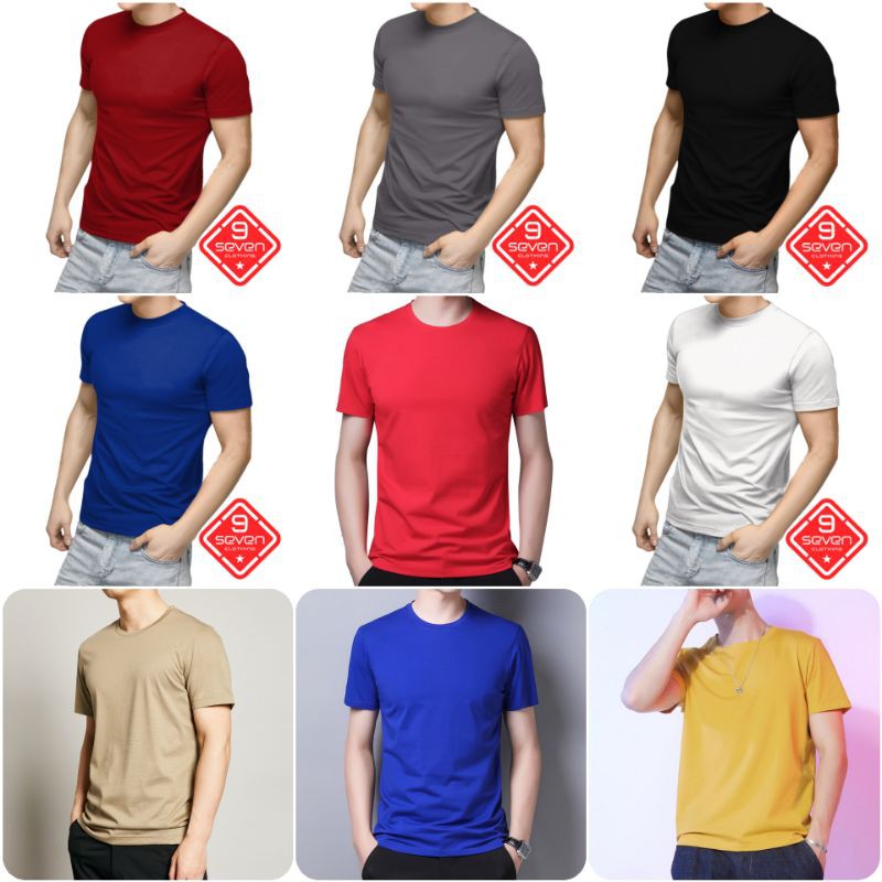 Kaos polos spandex kualitas terbaik dikelasnya / T-shirt o-neck / baju kaos polos premium