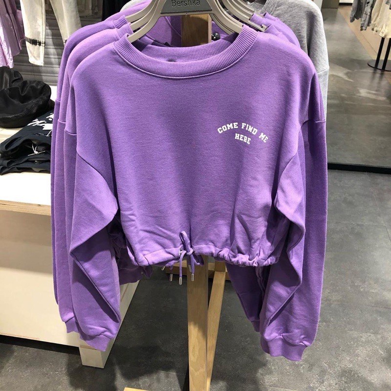 CROP SWEATER LILAC HQ / ATASAN WANITA / CROP TOP / SWEATER CROP / BAJU WANITA