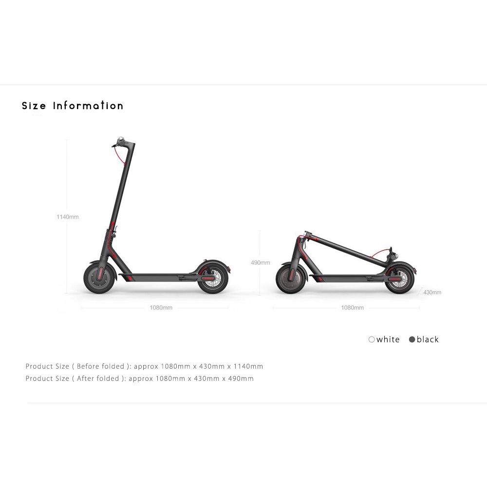 SCOOTER LISTRIK DEWASA XIAOMI MIJIA SMART M365 ORI DENGAN E-ABS BRAKE