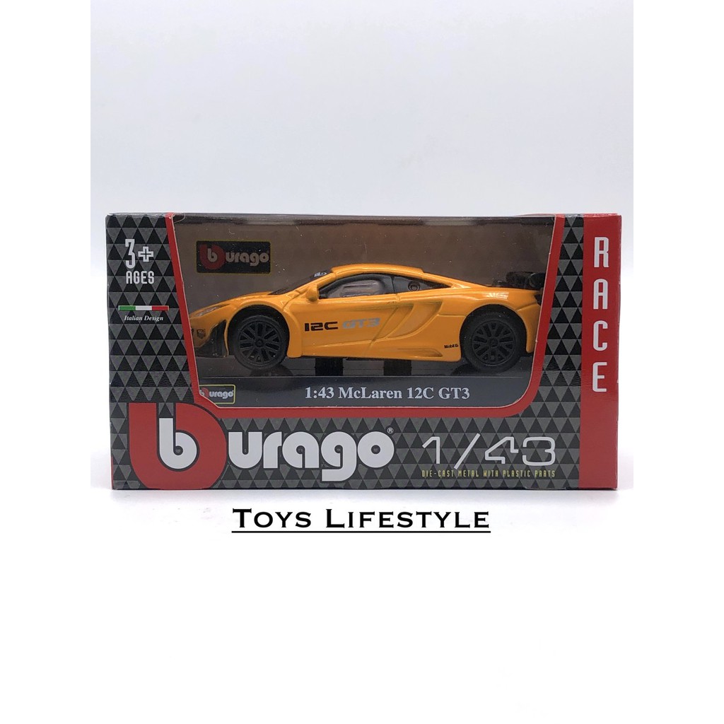 Bburago Diecast - McLaren 12C GT3 Skala 1:43 (Racing)