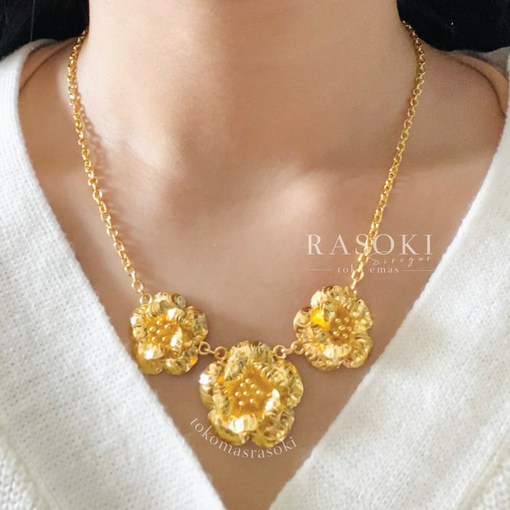 KALUNG MAWAR 30 gram EMAS LM/LONDON 24K KADAR 99,99% | EMAS BALIGE