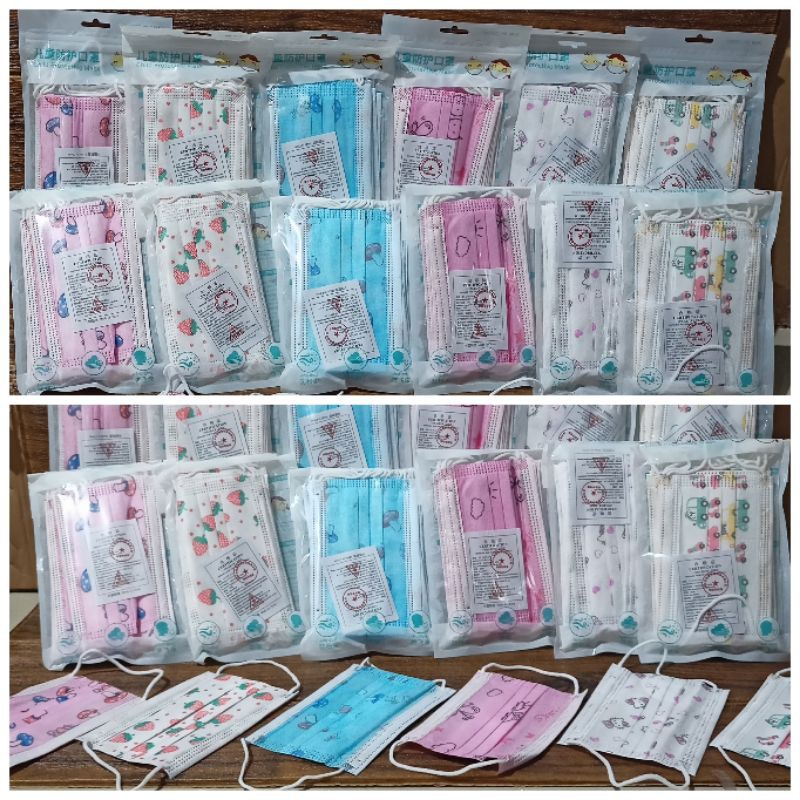 masker anak 3ply unyu2 isi 5pcs