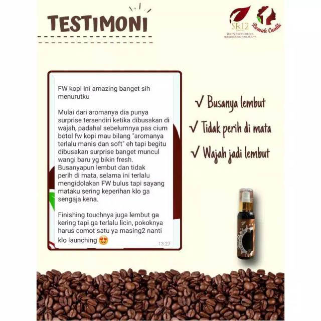 FACIAL WASH COFFEE SR12 - SABUN WAJAH PEMUDAR FLEK HITAM