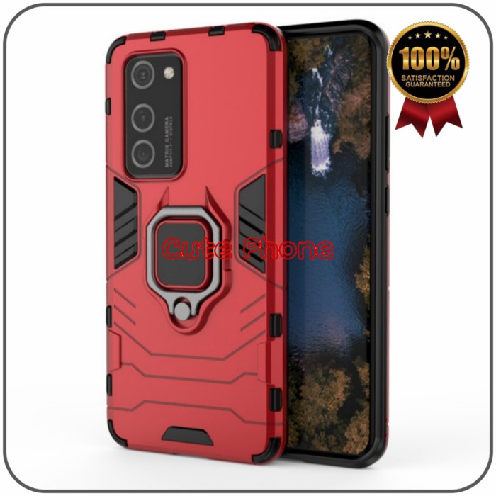 Casing Hard Soft Case Huawei P40 Pro Plus Ironman Armor i Ring iRing