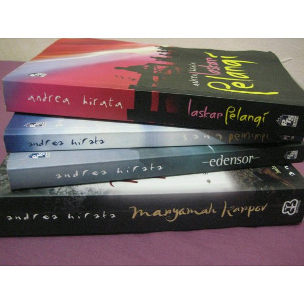 Novel ANDREA HIRATA 1 PAKET 4 BUKU - LASKAR PELANGI - MARYAMAH KARPOV