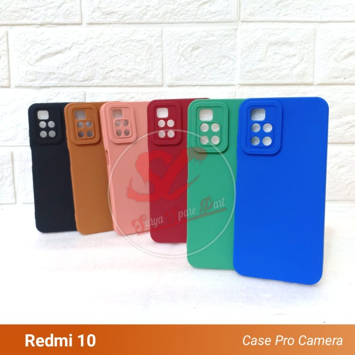 Case Slim Matte Pro Camera Redmi 10 Redmi 10c Redmi 9t