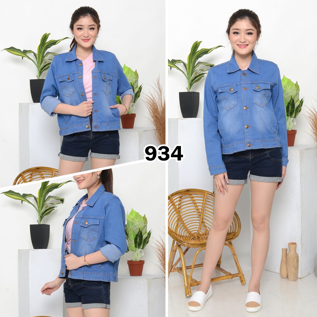 MC girl Jaket Jeans Cewe / Jaket Denim Wanita / Jaket Jeans Murah / Cardigan Denim