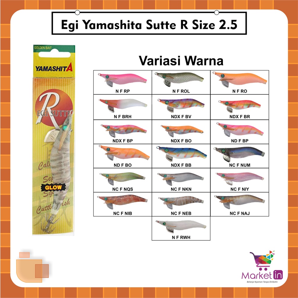 Umpan Cumi Egi Yamashita Sutte R size 2.5