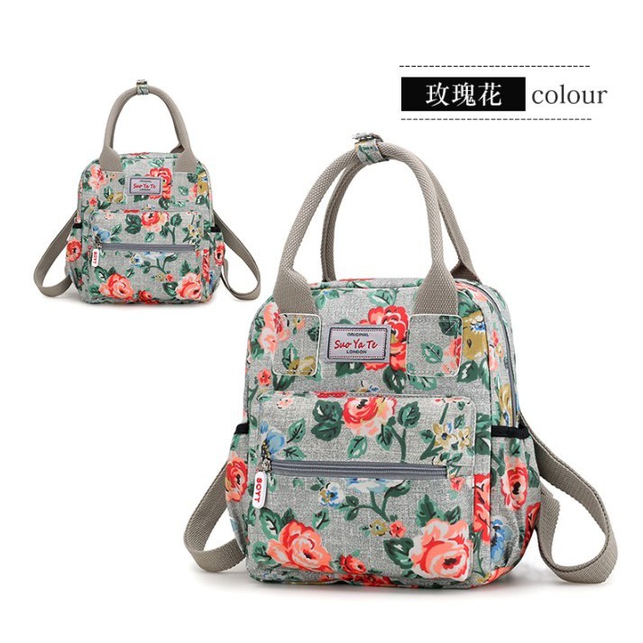 Fashion Import Tas Ibu Modis Multi Fungsi Kecil (Seri Motif Bunga) AMANDA BAG