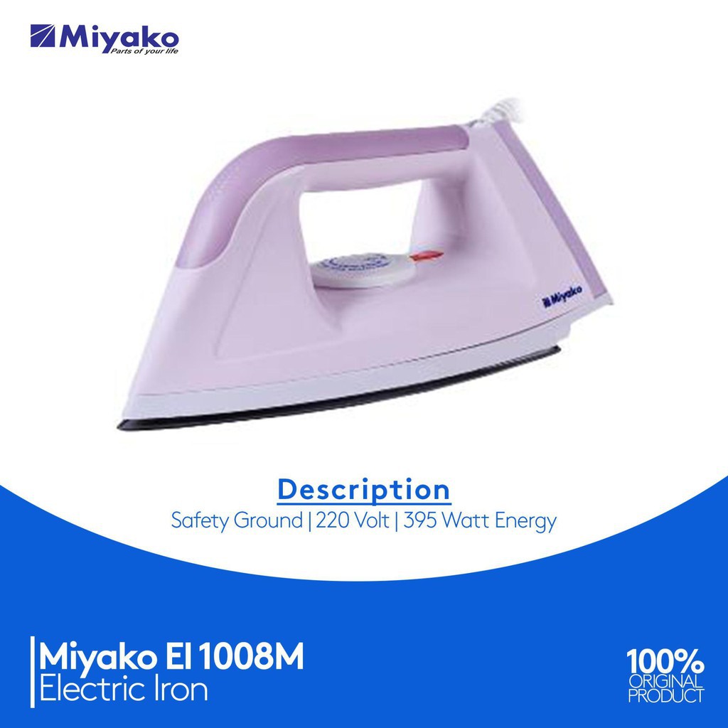 Miyako Setrika EL 1008 Gosokan Strika Eletric Iron