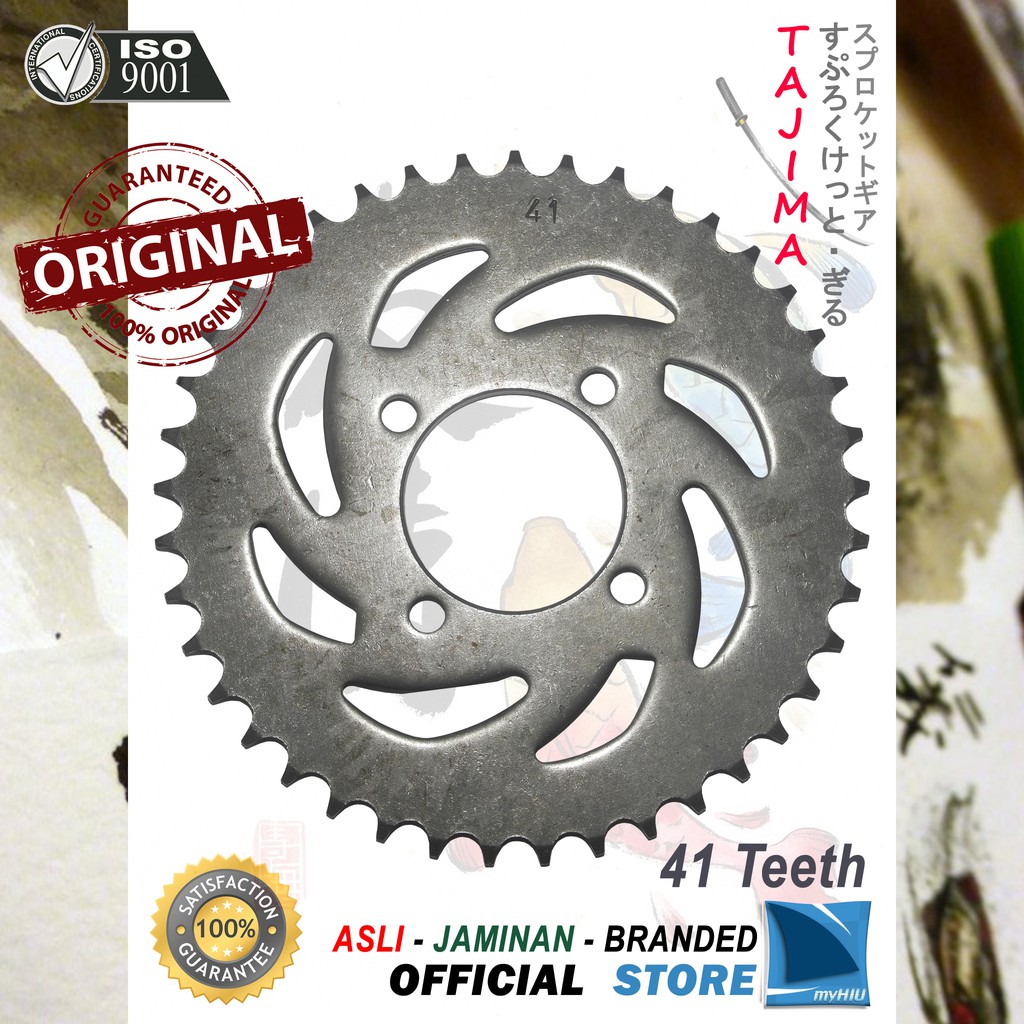 Gigi Tarik 40T ~ 50T SUZUKI Satria 2 Tak, FU Barong Gir Belakang - Rear Sprocket Gear TAJIMA