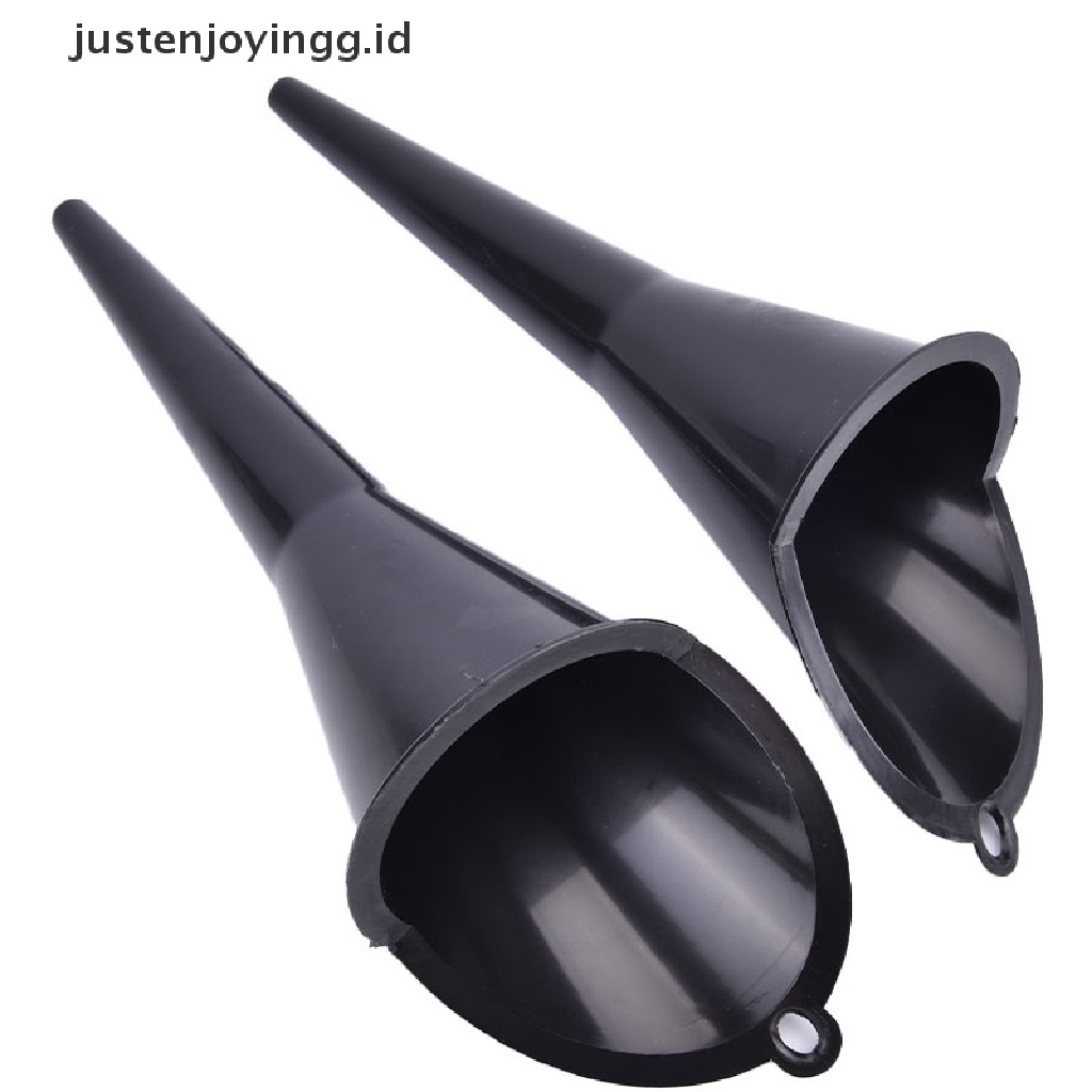 // justenjoyingg.id // Motorcycle Long Mouth Funnel Plastic Refueling Oil Liquid Spout Diesel Filling ~