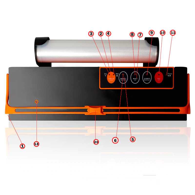 FatihShop ATWFS Pompa Vacuum Sealer Makanan Automatic Cutting with 10 Bag SX-168