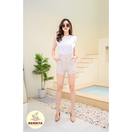 CELANA PENDEK HIGHWAIST BERRITA IMPORT BANGKOK (CLBRT041)