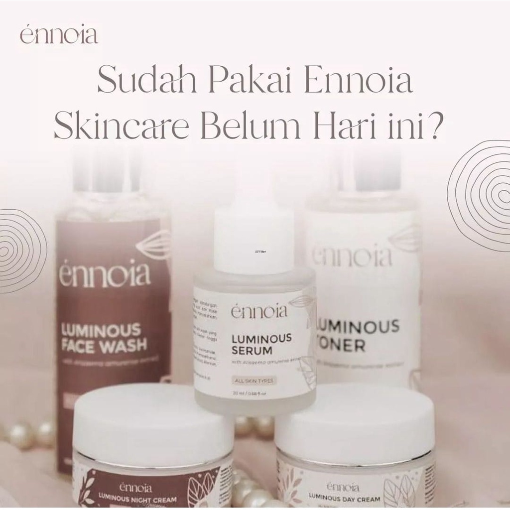Ennoia Luminous Skincare BPOM All Skin Type FREE POUCH CANTIK