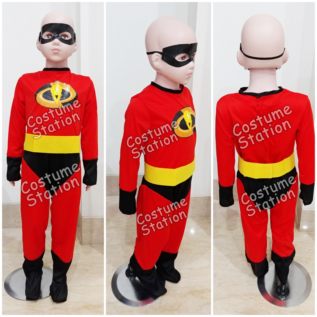 Kostum Superhero Dash The Incredibles / Costume Incredibles Disney anak laki