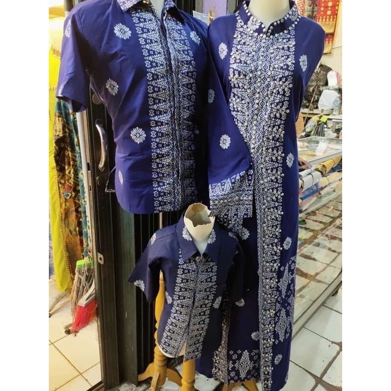 Gamis Songket Couple Modern Jumbo Batik Jupri Motif Songket Palembang Songket Couple keluarga