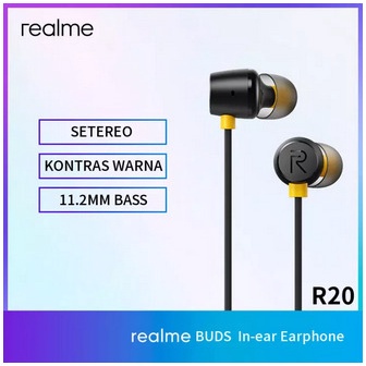 HEADSET REALME BUDS 2 R20 / R112 HANDSFREE MAGNETIC STEREO BASS