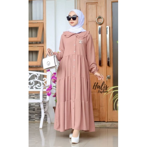 Dress Crinckle Ruffle Dada