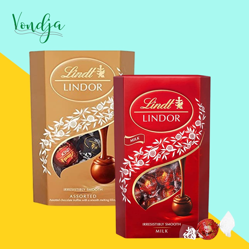 Jual Lindt Lindor Chocolate Milk Chocolate Truffles Box Coklat Import 200gr Shopee Indonesia