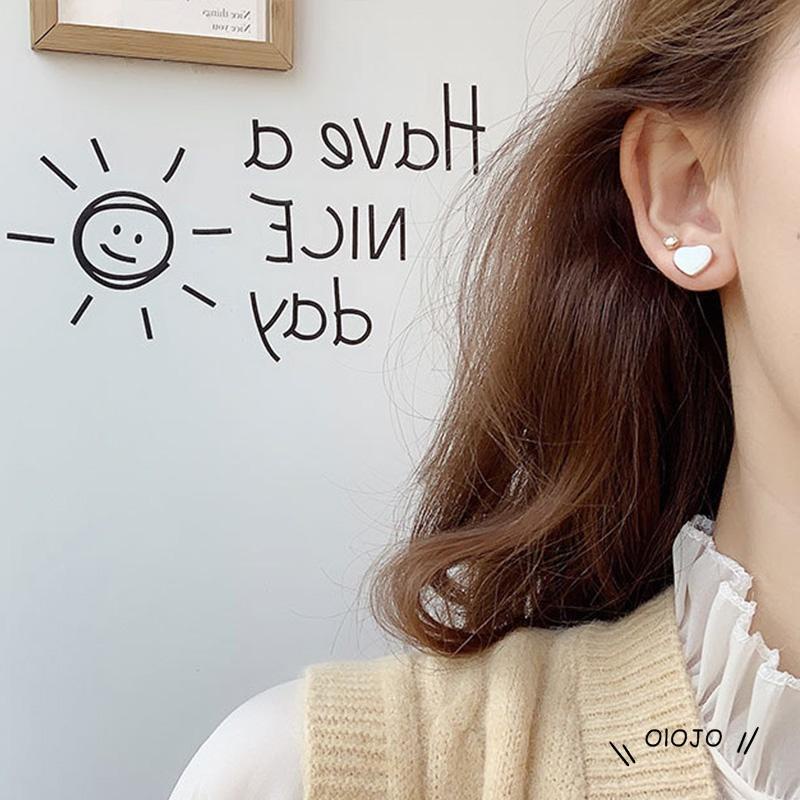 【COD】Anting Tusuk Gantung Desain Hati Gaya Simple / Peri / Pelajar Untuk Wanita