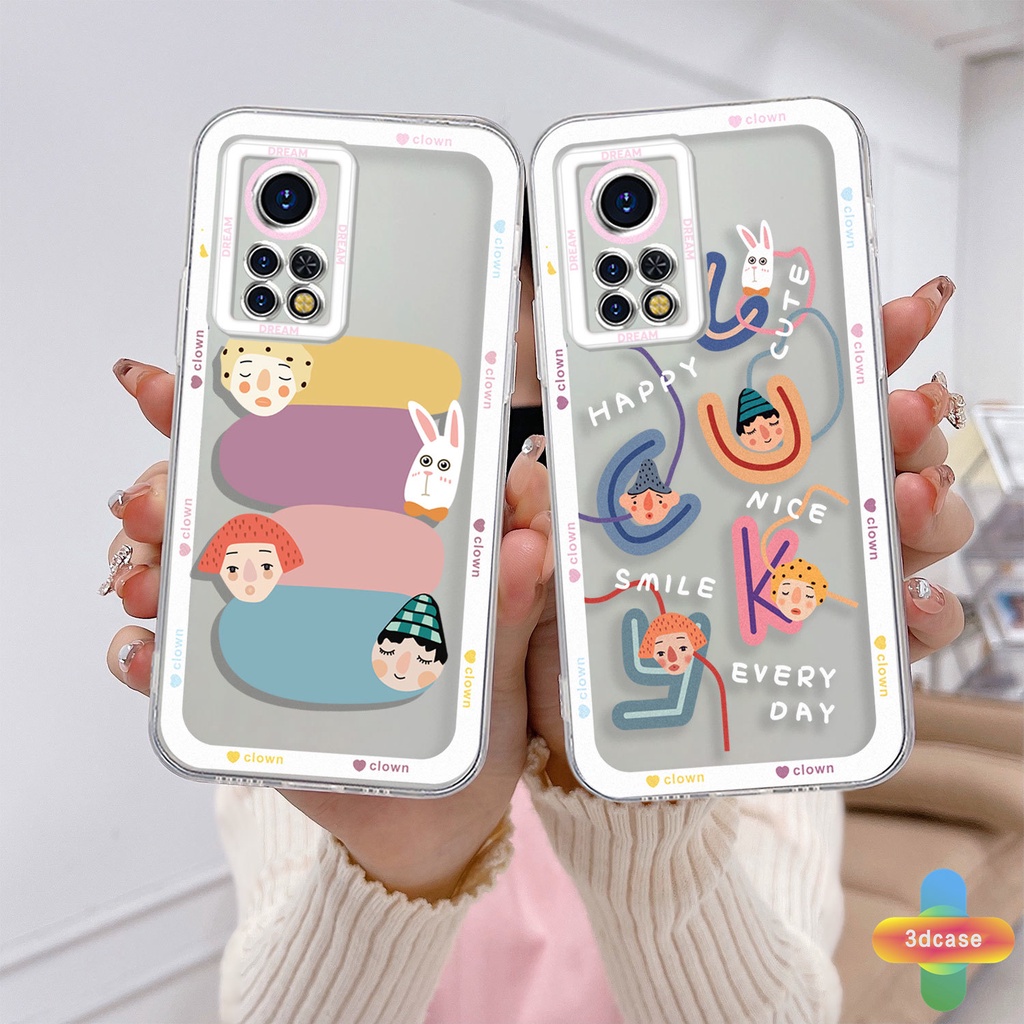 Soft Case Infinix Hot 10 11 Play 10 10t 10s NFC 10i 9 Pro 10 Lite 11 Plus Hot 9 Play 11 11S NFC Infinix Smart 6 5 4 4C 5 Pro Tencno Spark 5 PRO A15 A16 A9 A5 A7 A5S Y12 Y20 Y15S Y21S A12 Colorful Cartoon Avatar Transparent Case