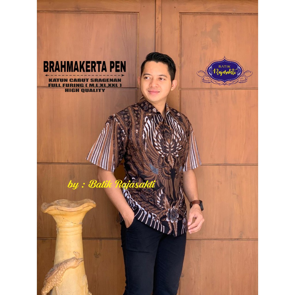 BRAHMAKERTA 2 RAJASAKTI KEMEJA BATIK SOLO PRIA LENGAN PENDEK PANJANG LAPIS FURING ATASAN PREMIUM MODERN KATUN HALUS BAYU PUTRA BERLIAN BIRU BHARATAYUDA BIMASENA BIRENDRA BIRU INDAH BRAHMAKERTA BRAHMAKERTA MERAH BUDIDRAWA BULANAGA BUNGA KAPAS BUNGA MEKAR