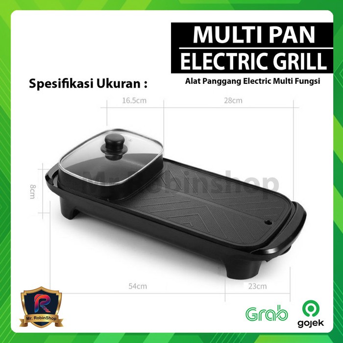 korean grill electric multi fungsi 2 in 1 F-607