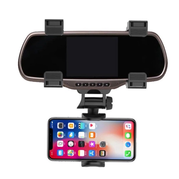 Pegangan Hp Kaca Spion Mobil  Holder Hp GPS di Kaca Spion Mobil Universal Car Rearview Mirror Mount Bracket Dudukan Jepit Carmouth Holder Universal Car mirror mount