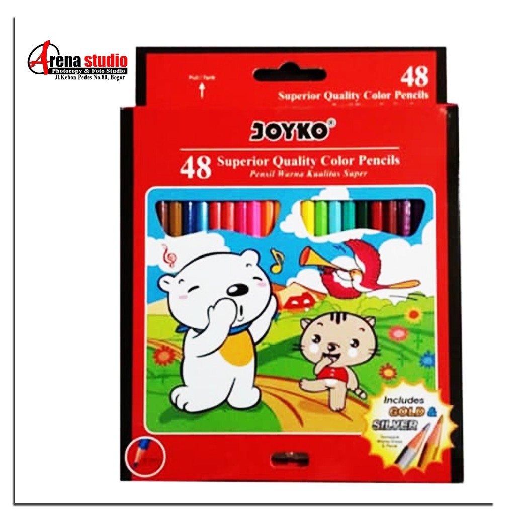 

Pensil Warna Joyko 48 Warna Panjang