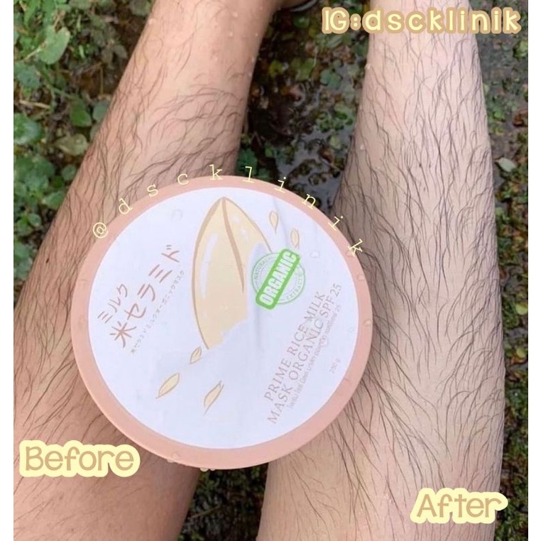 DSC BODY WHITENING RICE MILK MASK by JOJU / MASKER PEMUTIH BADAN INSTAN